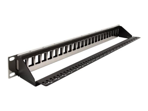 Delock - Koblingspanel - 1U - 19" - 24 porter