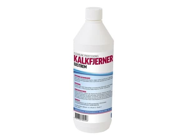 Kalkfjerner ekstrem Cleanline 1l. Bruges til periodisk kalkfjernelse.