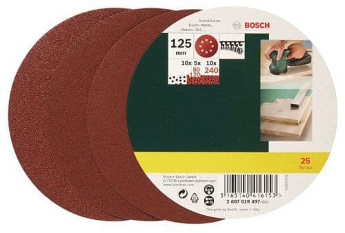 Bosch Slipklingesats EXCENT 125MM ASS 25 st PL