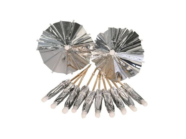 Dryckesparasol, silverfolie