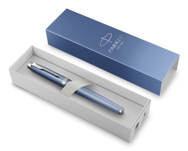 Parker IM Writing Rituals, Blå, mässing, Lack, Medium, Presentask, 1 styck