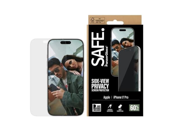 PanzerGlass SAFE Privacy Screen Protector iPhone 17 Pro Ultra-Wide Fit