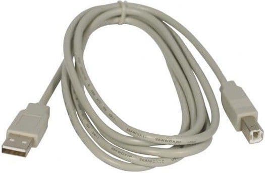 USB-kabel USB-A till USB-B 3 m grå (10219)