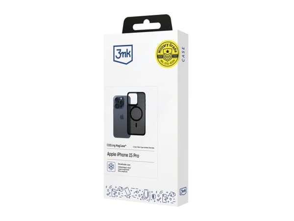 3mk COOLing MagCase deksel til Apple iPhone 15 Pro - Svart