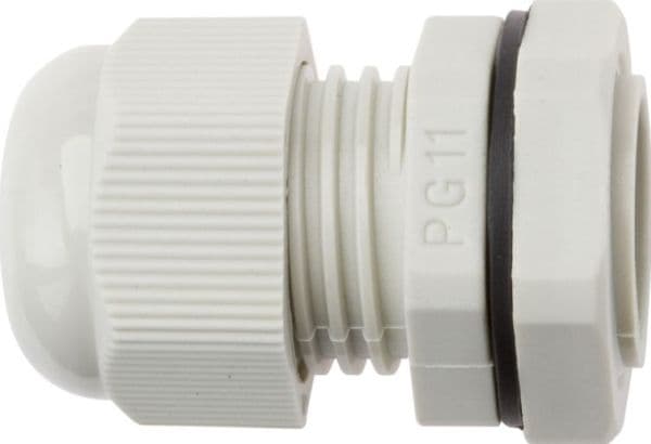 Ergom Polyamidikaapeliläpivienti PG11 IP68 DP 11/H harmaa E03DK-01030100301