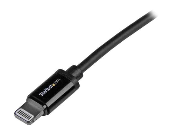 Startech 1m (3ft) Black Apple 8-pin Lightning Connector to USB Cable for iPhone / iPod / iPad - Charge and Sync Cable - 1 meter (USBLT1MB) - Lightn...