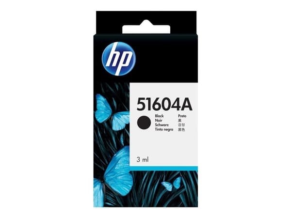 Blækpatron HP 51604A, 3ml, Sort