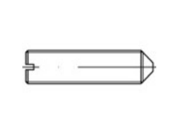 TOOLCRAFT pinolskruv M4 30 mm stål - 200 st
