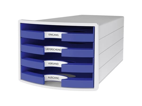 HAN 1013-14, 4 skuffer, Isopor, Blå, 1 stykker, 280 mm, 367 mm