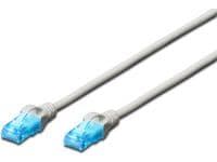 DIGITUS Ecoline - Patchkabel - RJ-45 (han) til RJ-45 (han) - 7 m - UTP - CAT 5e - booted - grå