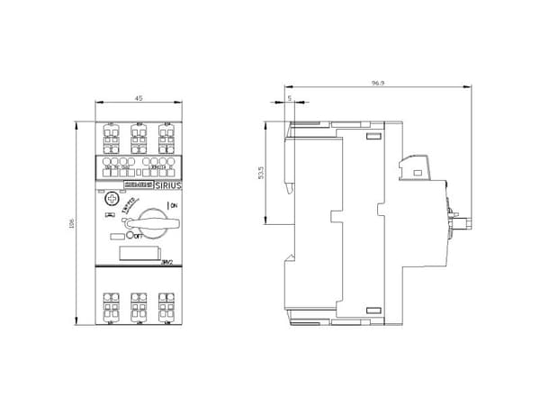 Siemens 3RV2011-1AA25, IP20