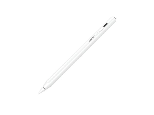 Acefast V2 Capacitive Stylus for iPad with 2 Interchangeable Tips - White
