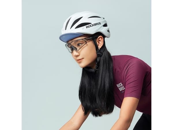 Rockbros Cycling Cap with Helmet Visor - Red