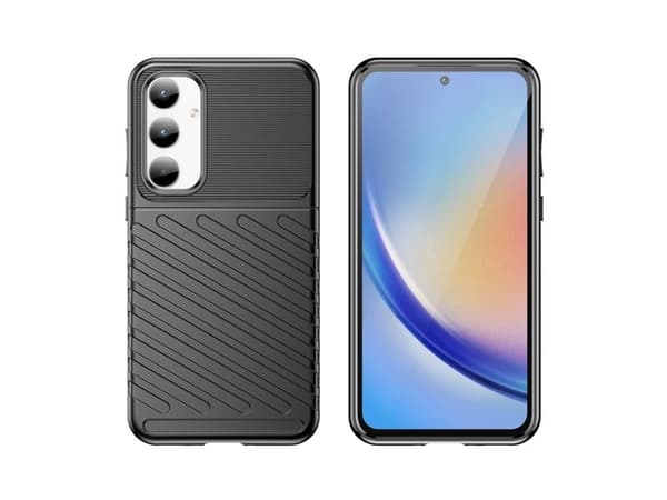Thunder Case pansret etui til Samsung Galaxy A35 - svart