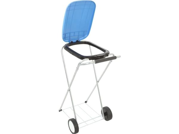 Avfallsställ Move&Up blå, galvaniserat stål 120 l (4 st.)