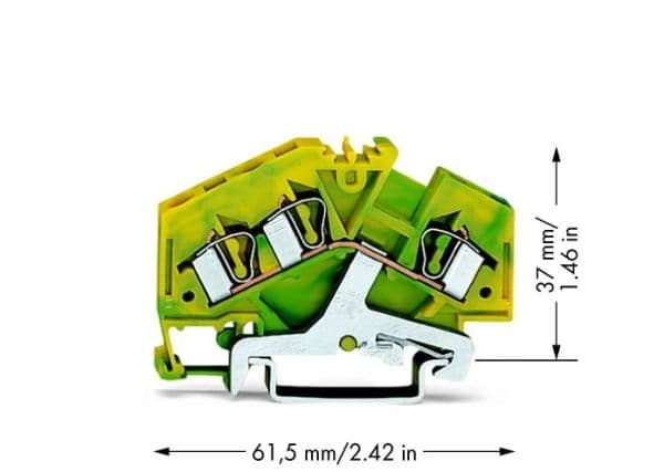 Wago 281-637, 6 mm, 61,5 mm, 37 mm
