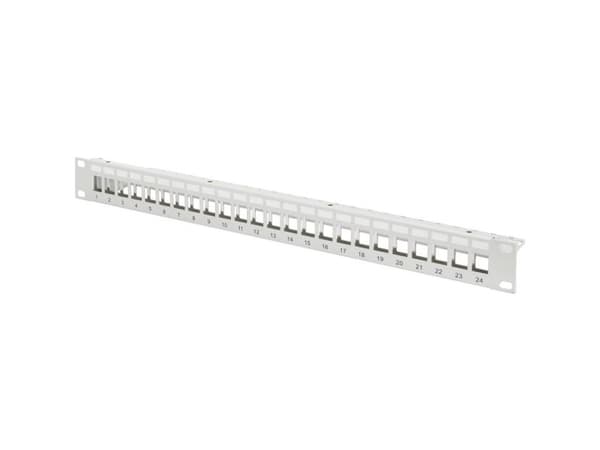 DIGITUS Professional DN-91410 - Patch-panel - RJ-45 X 24 - RAL 7035 - 1U - 19"