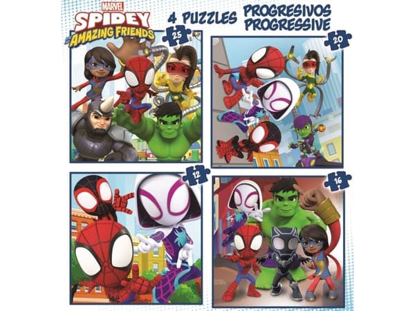 Educa Spidey & Amazing Friends Progres. 12-16-20-25