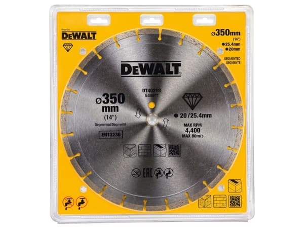 DEWALT 350x25.4mm SEGMENTAL DIAMANTMÅL