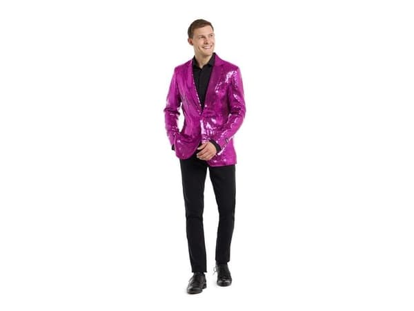 Pink pailletjakke