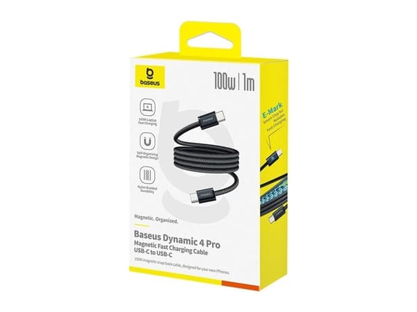 Hurtel: Baseus Dynamic 4 Pro snabb USB-C-kabel - USB-C 100W 1 m - svart