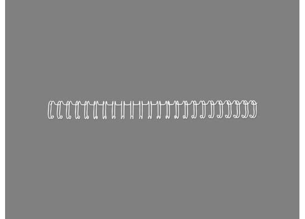 Wire back GBC 3:1 NO5 8mm A5 vit pk/250