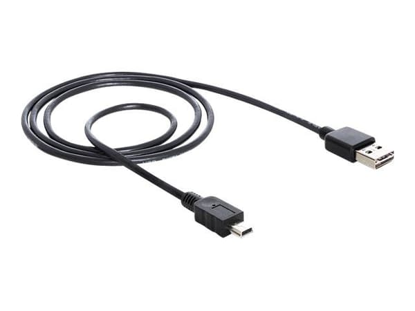 Delock EASY-USB - USB-kabel - mini-USB type B (hann) til USB (hann) - 1 m - svart