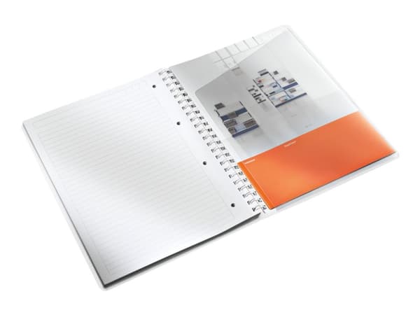 Notesblok Leitz WOW PP A4 linjeret 80 gram 80 ark Isblå - (6 stk.)