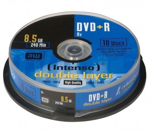 Intenso - 10 x DVD+R DL - 8.5 GB 8x - spindel