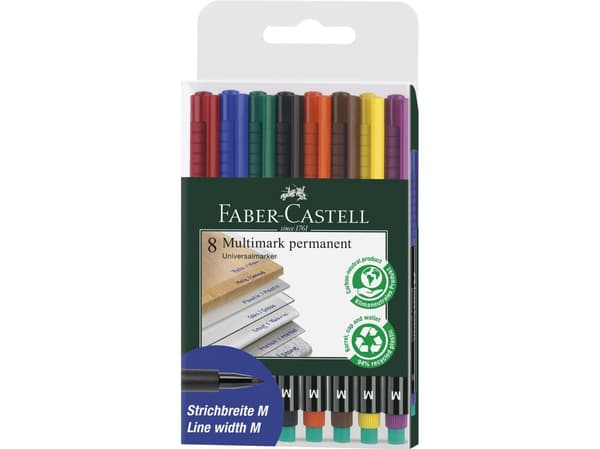 Faber-Castell 152509, Multifärg, 8 styck