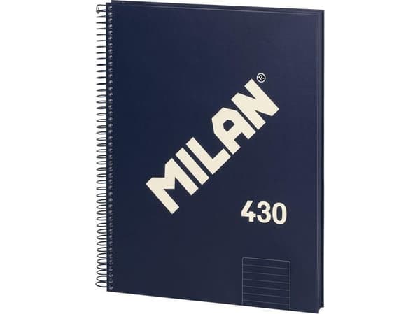 Spiralblock A4/80K rader 1918 blå MILAN