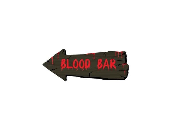 BLOOD BAR skilt
