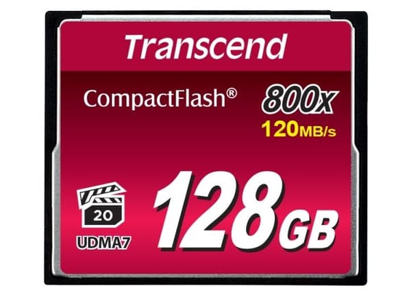 Transcend - Flash-minneskort - 128 GB - 800x - CompactFlash
