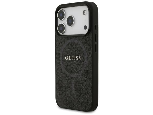Guess 4G Ring Classic Logo MagSafe-deksel til iPhone 17 Pro - sort