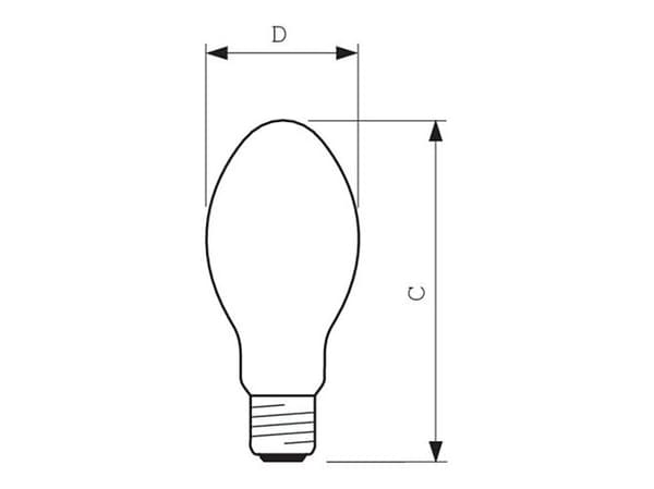 Philips 18040100, 70 W, E27, 5900 lm, 30000 timer, 1900 K, 71 mm