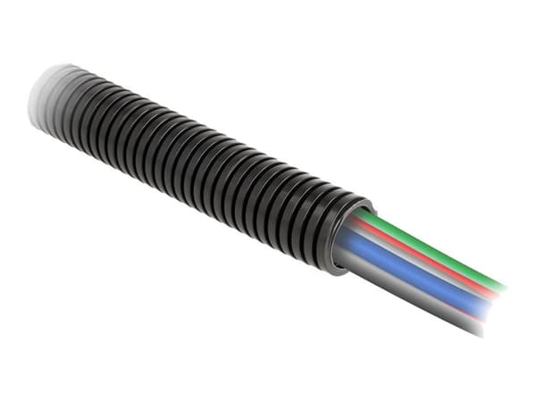 Delock - Vikta rör - 21.2 mm - 1 m - svart