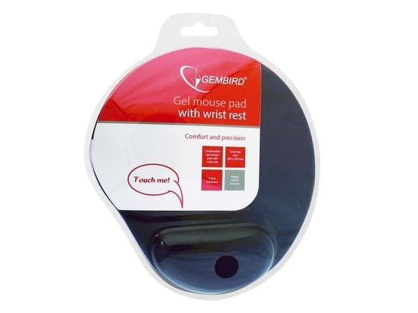 Gembird MP-GEL-B - Musematte med håndleddsstøtte - blå