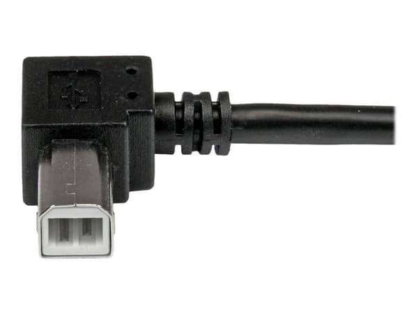 StarTech.com 2m USB 2.0 A to Right Angle B Cable Cord - 2 m USB Printer Cable - Right Angle USB B Cable - 1x USB A (M), 1x USB B (M) (USBAB2MR) - U...