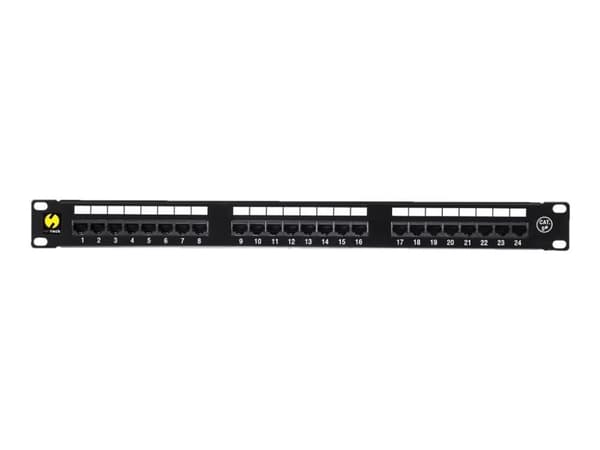 Netrack - Patch-panel - CAT 5e - UTP - RJ-45 X 24 - svart - 19"