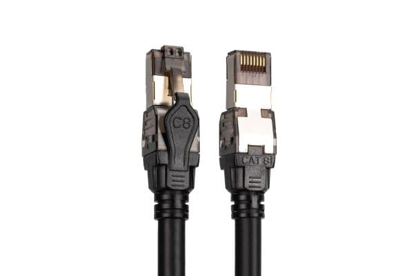 DIGITUS patchkabel S/FTP Cat.8.1 svart 5,0 m (VPE10)