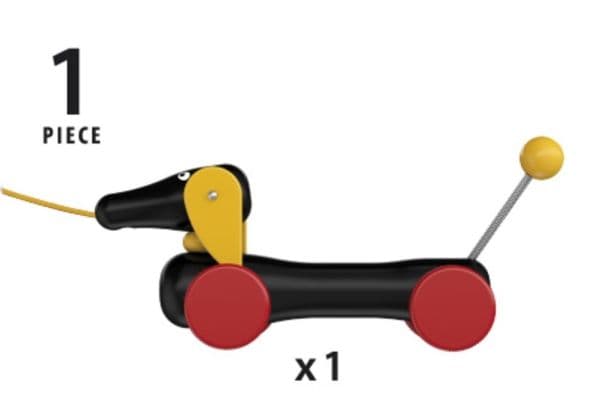 BRIO 30332 Pull Along Dachshund