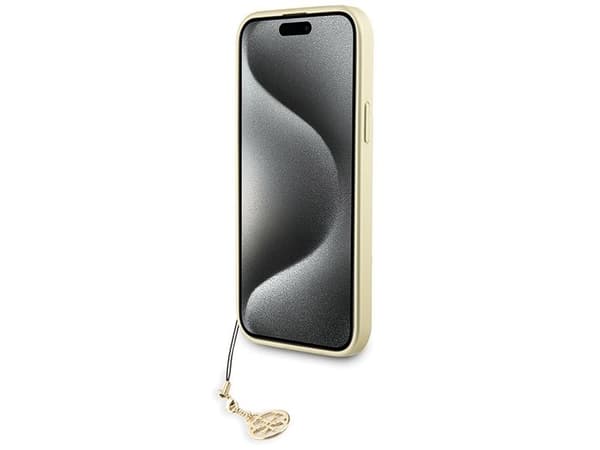 Guess 4G Charms Collection-etui til iPhone 15 Plus - grå
