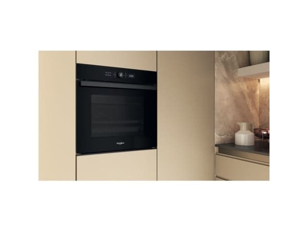 Whirlpool, 73l, pyro, sort - innebygget ovn