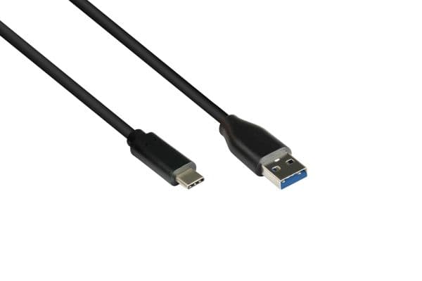 Good Connections Liitäntäkaapeli 3m USB 3.0 USB-C - USB 3.0 A musta