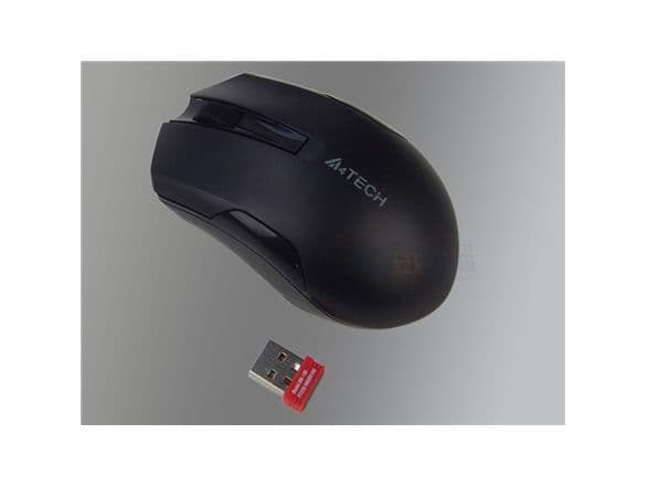 A4Tech G3-200N, Molempikätinen, V-Track, Langaton RF, 1000 DPI, musta