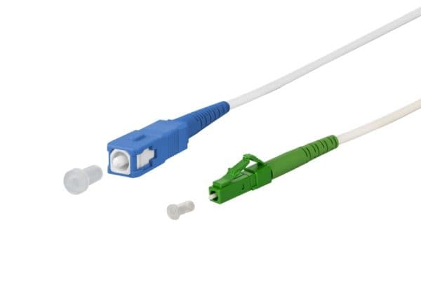 METZ CONNECT OpDAT patchkabel, SC-S/LC-S APC OS2, 1 m