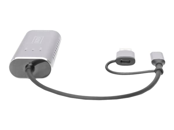 DIGITUS DN-3028 - Nettverksadapter - USB-C / USB-A - 2.5GBase-T - grå