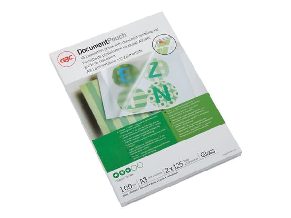 Laminointitasku GBC A3 125mic kpl/100 kpl