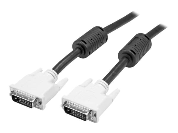 StarTech.com DVIDDMM3M, 3 m, DVI-D, DVI-D, Uros, Uros, Musta, Valkoinen