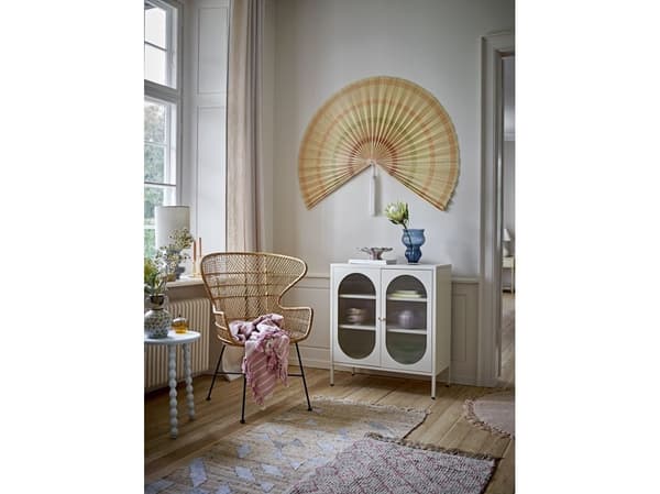 BLOOMINGVILLE Vikka gulvteppe blå jute